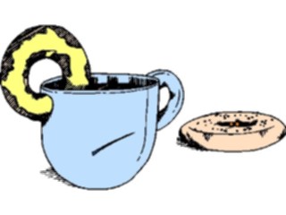 Sticker Custom Preview Image #062694 Food Drink Drinks Non Alcoholic Coffee Doughnut