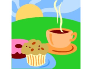 Sticker Custom Preview Image #062701 Food Drink Drinks Non Alcoholic Coffee Muffin1