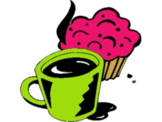 Sticker Custom Preview Image #062702 Food Drink Drinks Non Alcoholic Coffee Muffin2