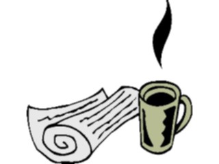 Sticker Custom Preview Image #062704 Food Drink Drinks Non Alcoholic Coffee Newspaper
