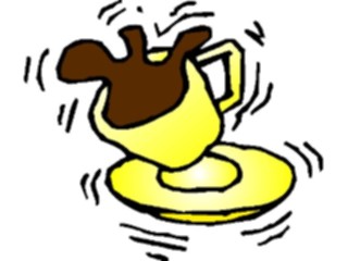 Sticker Custom Preview Image #062709 Food Drink Drinks Non Alcoholic Coffee Spill2