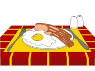 Sticker Custom Preview Image #062942 Food Drink Eggs Eggs Bacon2