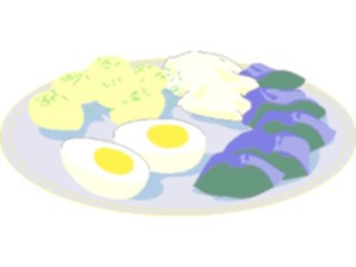 Sticker Custom Preview Image #062965 Food Drink Eggs Platter