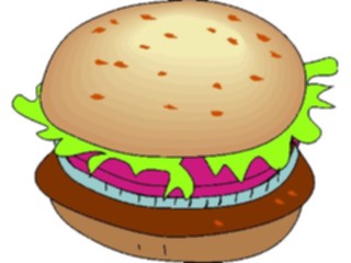 Sticker Custom Preview Image #063185 Food Drink Fast Food Hamburger03