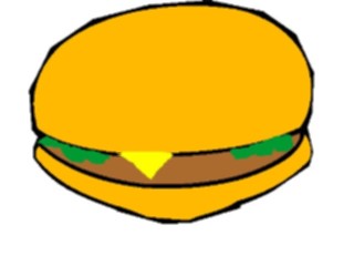 Sticker Custom Preview Image #063196 Food Drink Fast Food Hamburger14