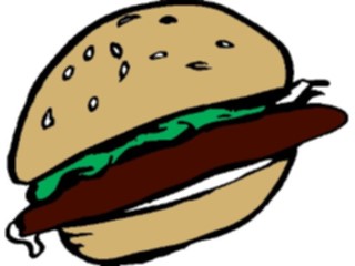 Sticker Custom Preview Image #063197 Food Drink Fast Food Hamburger15