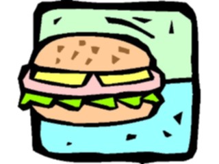 Sticker Custom Preview Image #063198 Food Drink Fast Food Hamburger16