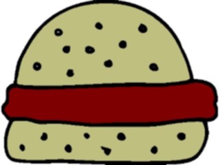 Sticker Custom Preview Image #063201 Food Drink Fast Food Hamburger19
