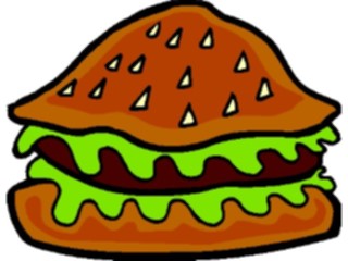 Sticker Custom Preview Image #063202 Food Drink Fast Food Hamburger20