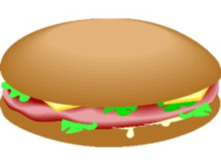 Sticker Custom Preview Image #063204 Food Drink Fast Food Hamburger22