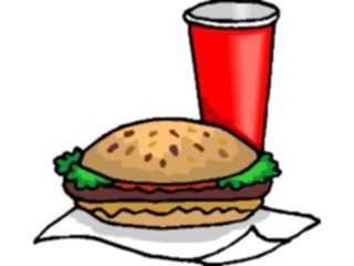 Sticker Custom Preview Image #063205 Food Drink Fast Food Hamburger23