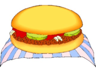 Sticker Custom Preview Image #063207 Food Drink Fast Food Hamburger25