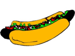 Sticker Custom Preview Image #063272 Food Drink Fast Food Hot Dog38