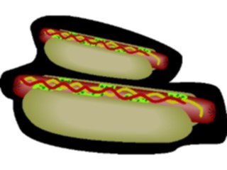 Sticker Custom Preview Image #063284 Food Drink Fast Food Hot Dogs1