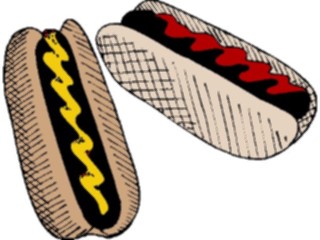 Sticker Custom Preview Image #063286 Food Drink Fast Food Hot Dogs3