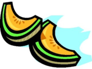 Sticker Custom Preview Image #063755 Food Drink Fruits Cantaloupe2