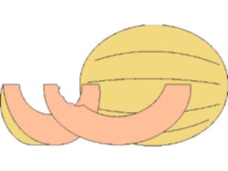 Sticker Custom Preview Image #063756 Food Drink Fruits Cantaloupe3