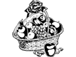 Sticker Custom Preview Image #063828 Food Drink Fruits Fruit Basket1