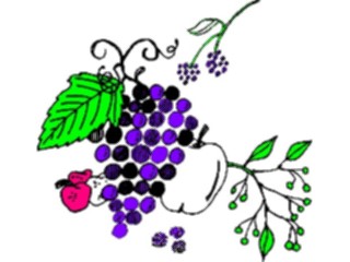 Sticker Custom Preview Image #063932 Food Drink Fruits Grapes Apples