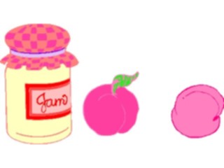 Sticker Custom Preview Image #063945 Food Drink Fruits Jelly Peach