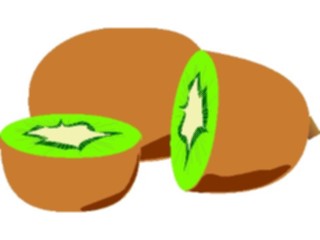 Sticker Custom Preview Image #063950 Food Drink Fruits Kiwi04