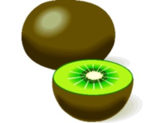 Sticker Custom Preview Image #063953 Food Drink Fruits Kiwi07