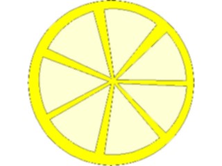 Sticker Custom Preview Image #063982 Food Drink Fruits Lemon Slice1