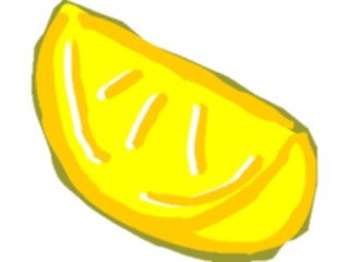 Sticker Custom Preview Image #063988 Food Drink Fruits Lemon Wedge2