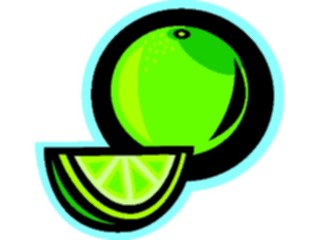 Sticker Custom Preview Image #063999 Food Drink Fruits Lime02