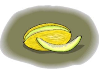 Sticker Custom Preview Image #064014 Food Drink Fruits Melon3