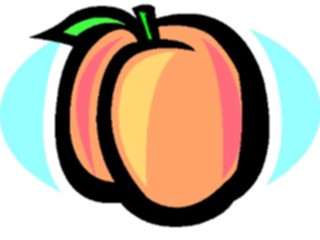 Sticker Custom Preview Image #064088 Food Drink Fruits Peach02