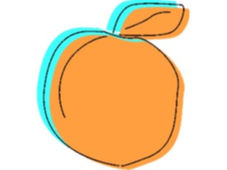 Sticker Custom Preview Image #064099 Food Drink Fruits Peach13