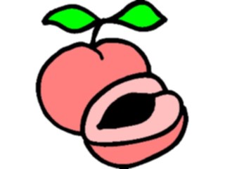 Sticker Custom Preview Image #064105 Food Drink Fruits Peaches04