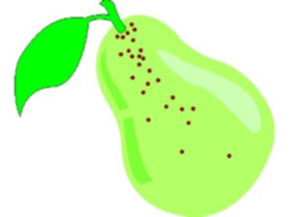 Sticker Custom Preview Image #064115 Food Drink Fruits Pear01
