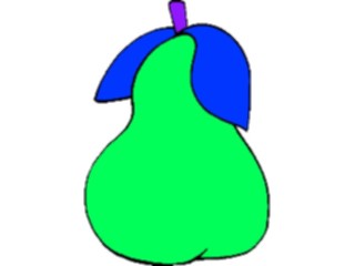 Sticker Custom Preview Image #064116 Food Drink Fruits Pear02