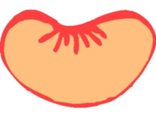 Sticker Custom Preview Image #064256 Food Drink Fruits Tangerine Wedge