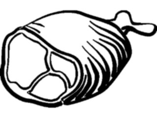 Sticker Custom Preview Image #064402 Food Drink Keylined Legof Lamb