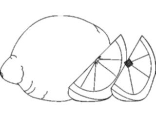 Sticker Custom Preview Image #064403 Food Drink Keylined Lemons1