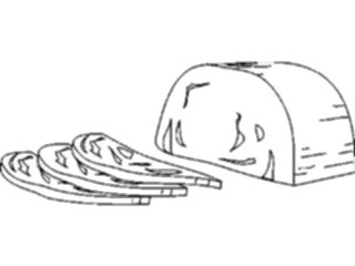 Sticker Custom Preview Image #064413 Food Drink Keylined Meat Sliced1