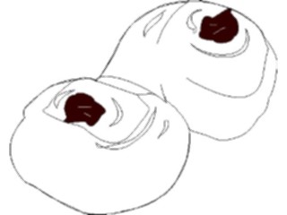 Sticker Custom Preview Image #064419 Food Drink Keylined Pastry1