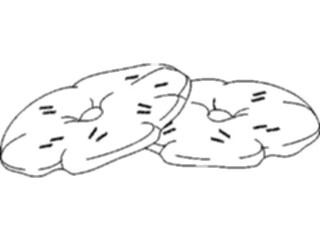 Sticker Custom Preview Image #064421 Food Drink Keylined Pastry3