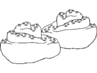 Sticker Custom Preview Image #064422 Food Drink Keylined Pastry4