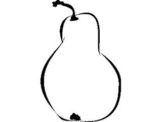 Sticker Custom Preview Image #064426 Food Drink Keylined Pear2