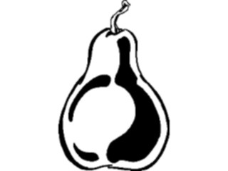 Sticker Custom Preview Image #064427 Food Drink Keylined Pear3