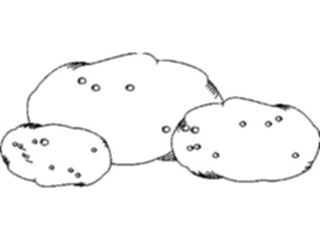 Sticker Custom Preview Image #064429 Food Drink Keylined Potatoes