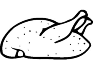 Sticker Custom Preview Image #064446 Food Drink Keylined Turkey