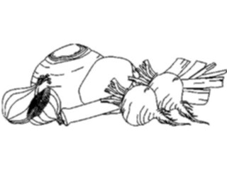 Sticker Custom Preview Image #064447 Food Drink Keylined Veggies