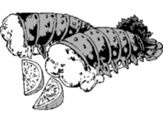 Sticker Custom Preview Image #064783 Food Drink Seafood Lobster Tail