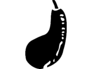 Sticker Custom Preview Image #064886 Food Drink Silhouettes Eggplant