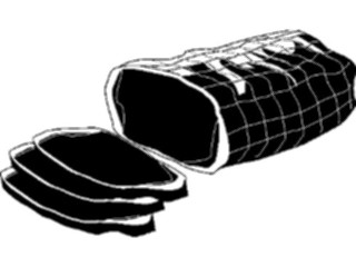 Sticker Custom Preview Image #064919 Food Drink Silhouettes Meat06